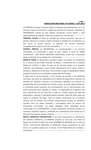 Licitacion Publica NÂº 24 -ULP-2013 FE DE ERRATAS