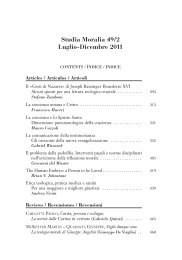 Studia Moralia 49/2 Luglio-Dicembre 2011