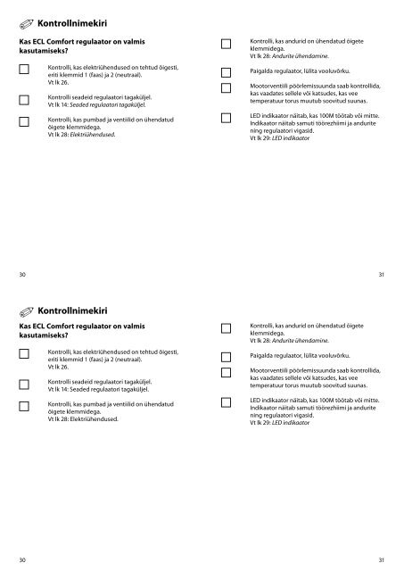 ECL Comfort 100M Paigaldamis- ja kasutamisjuhend ECL ... - Danfoss