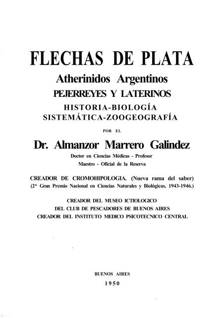 flechas de plata - Facultad de Ciencias Exactas, FÃ­sicas y Naturales