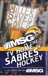 Buffalo Sabres Media Guide - NHL.com