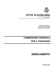 Regolamento commissione del paesaggio.pdf - Comune di Avigliana