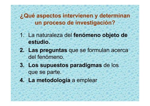 CONCEPTO DE INVESTIGACION âEs el estudio de los mÃ©todos ...