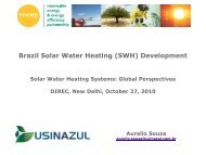 Brazil Solar Water Heating (SWH) Development - Delhi International ...