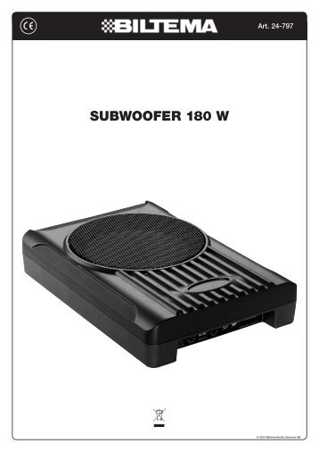 Subwoofer 180 w - Biltema