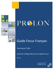 Guide Focus T1100 - ProLon