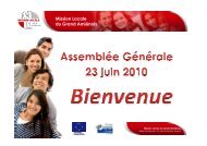 Powerpoint AG du 23 juin 2010 Ã  mettre sur le site - Maison de l ...