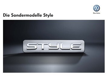 Die Sondermodelle Style - Volkswagen AG