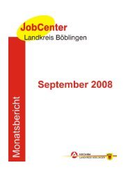 Monatsbericht September 2008 - Jobcenter Landkreis BÃ¶blingen