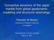 radial - USC Geodynamics - University of Southern California