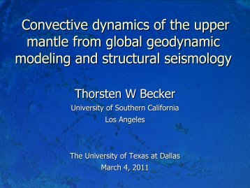 radial - USC Geodynamics - University of Southern California