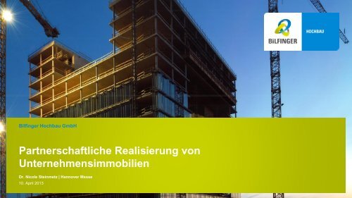 Partnerschaftliche Realisierung von ... - Bilfinger