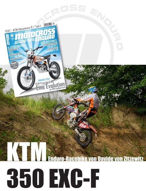 Test - KTM EXC-F 350 - Enduro-Racebike von Davide von Zitzewitz