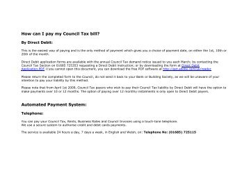 How can I pay my Council Tax bill? - Merthyr Tydfil County Borough ...