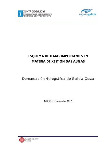 Esquema definitivo de temas importantes - Augas de Galicia - Xunta ...