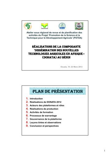 PLAN DE PRÃSENTATION - eRails