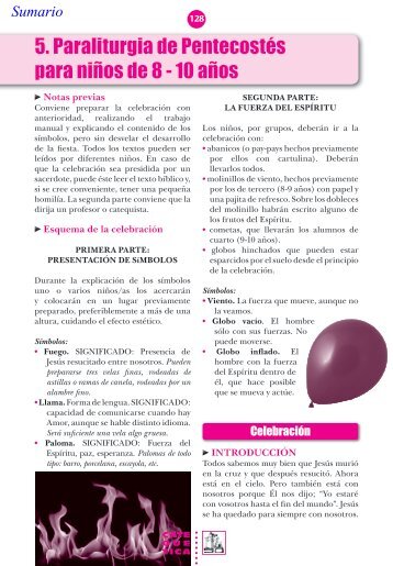 5. Paraliturgia de PentecostÃ©s para niÃ±os de 8 - 10 aÃ±os