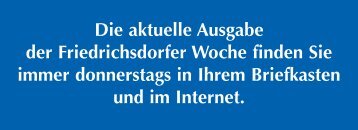 Die aktuelle Ausgabe der Friedrichsdorfer ... - Oberurseler Woche