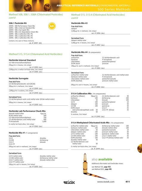 Analytical Reference Materials - Teknolab AS