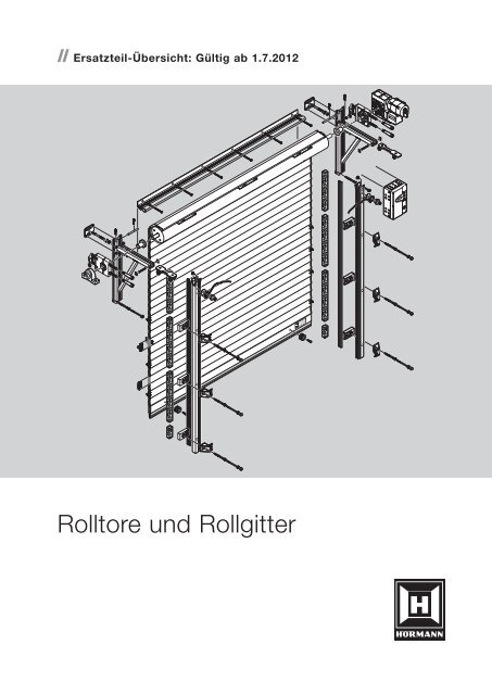 Rolltore Und Rollgitter Hormann Kg