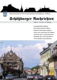 Schäßburger Nachrichten SN35 - HOG Schäßburg eV