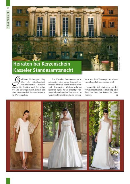 Schöner Heiraten Kassel - Hochzeitsmagazin Kassel