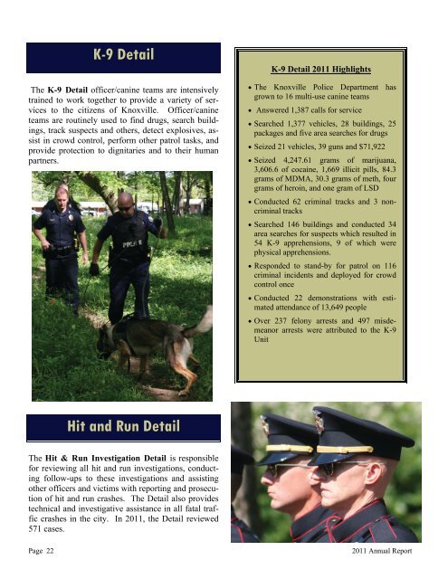 KPD Annual Report - City of Knoxville