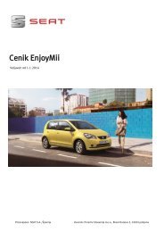 Informativni cenik Mii - Seat