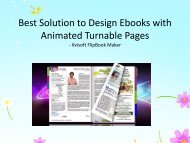 Best Solution to Design Ebooks with Animated Turnable Pages