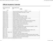 Official Academic Calendar | Office of the Registrar | UNC Charlotte