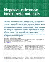 Negative refractive index metamaterials - Dimitri Basov Lab