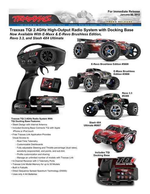 Traxxas TQi 2.4GHz High-Output Radio System with Docking Base