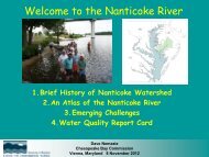 Welcome to the Nanticoke River - Chesapeake Bay Commission