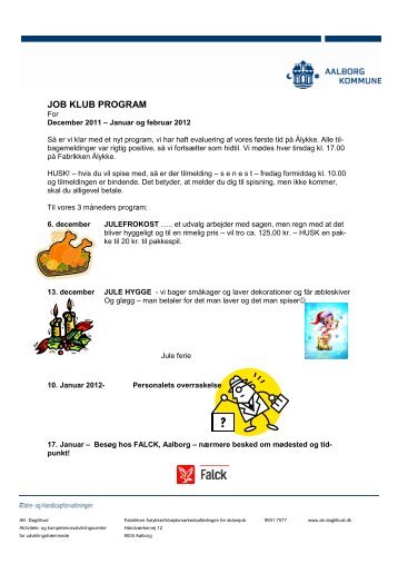 JOB KLUB PROGRAM - AK Dagtilbud