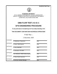 Gma Flow Test 15.10.1 - Gravity Probe B - Stanford University