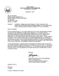 3-1-2013 Letter from NRC to VY Requesting ... - State of Vermont