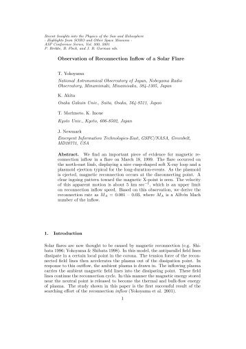 Observation of Reconnection Inflow of a Solar Flare