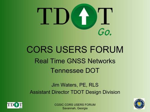 CORS USERS FORUM - GPS.gov