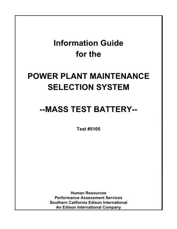 EEI MASS (Test 5105) - Edison International