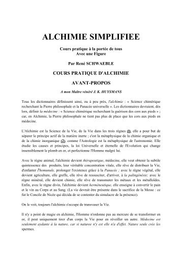 ALCHIMIE SIMPLIFIEE - BibliothÃ¨que NumÃ©rique Alchimique du ...