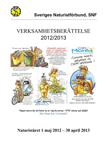 verksamhetsberättelse 2012/2013 - Scandinavian Naturist Portal