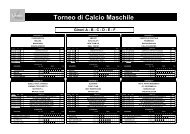 Torneo di Calcio Maschile - Green Volley Faedis