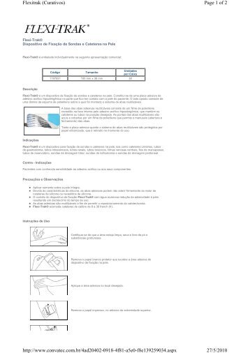 Page 1 of 2 Flexitrak (Curativos) 27/5/2010 http://www.convatec.com ...