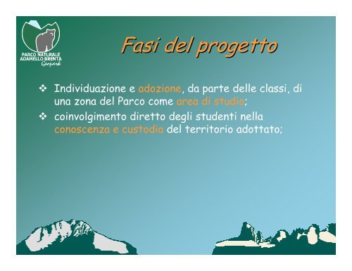 presentazione - Parco Naturale Adamello Brenta
