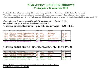 stronie Studium - SJO PWr