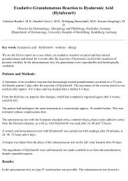 Exudative-Granulomatous Reaction to Hyaluronic Acid (HylaformÂ®)