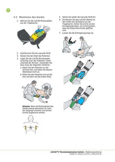 Bedienungsanleitung DE - Lucas CPR