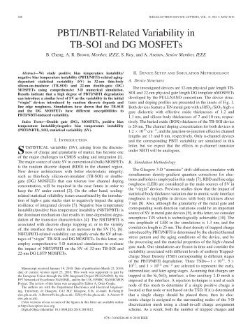 PBTI/NBTI-Related Variability in TB-SOI and DG ... - IEEE Xplore