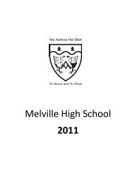 Melville High School 2011