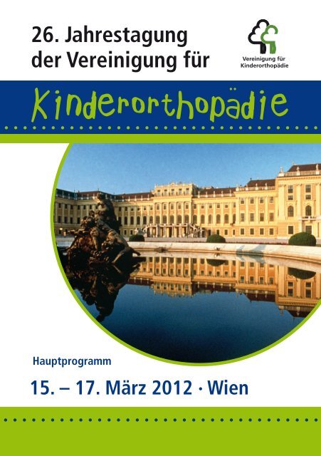 17. März 2012 · Wien 26. Jahrestagung der Vereinigung für